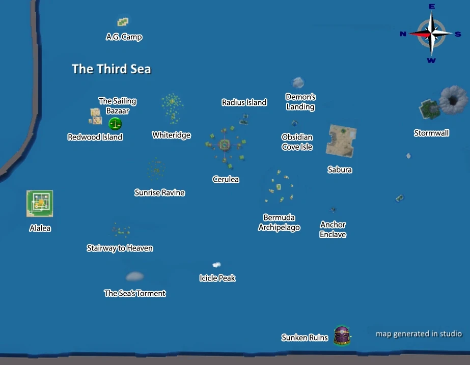 Arcane Reborn Third Sea Map