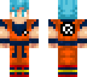 Best Anime Minecraft Skins Goku ssj blue