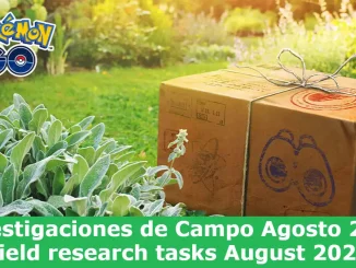 Field Research tasks & Rewards August 2022