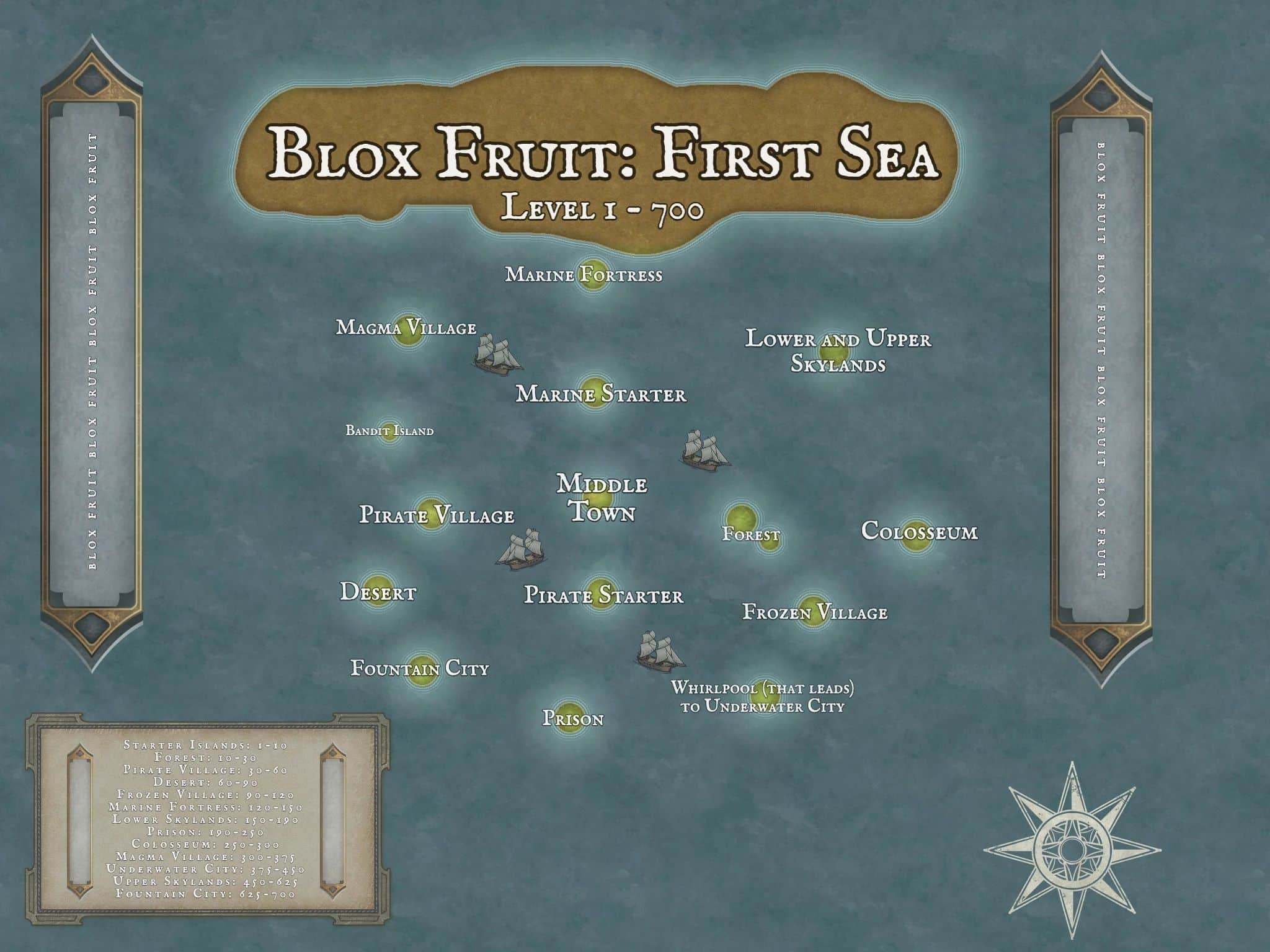 mapa del 3 sea blox fruit 2023｜Búsqueda de TikTok