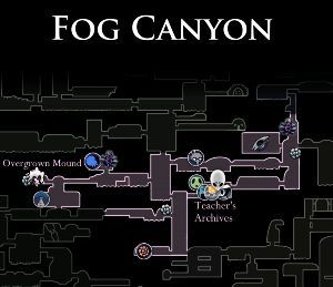 Hollow Knight Fog Canyon Map