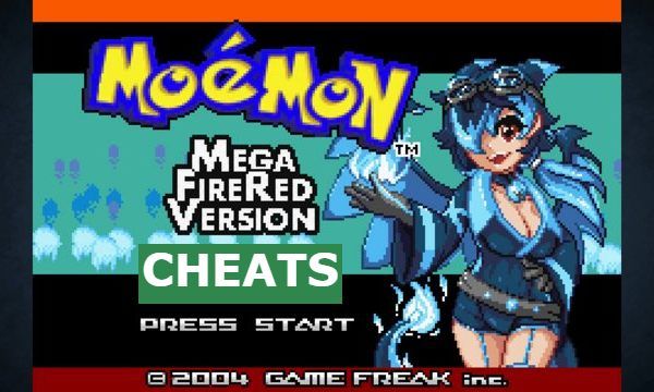 Pokemon Mega Moemon FireRed Cheats GBA ROM