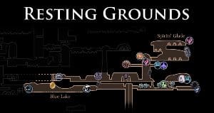 Hollow knight Resting Grounds Map