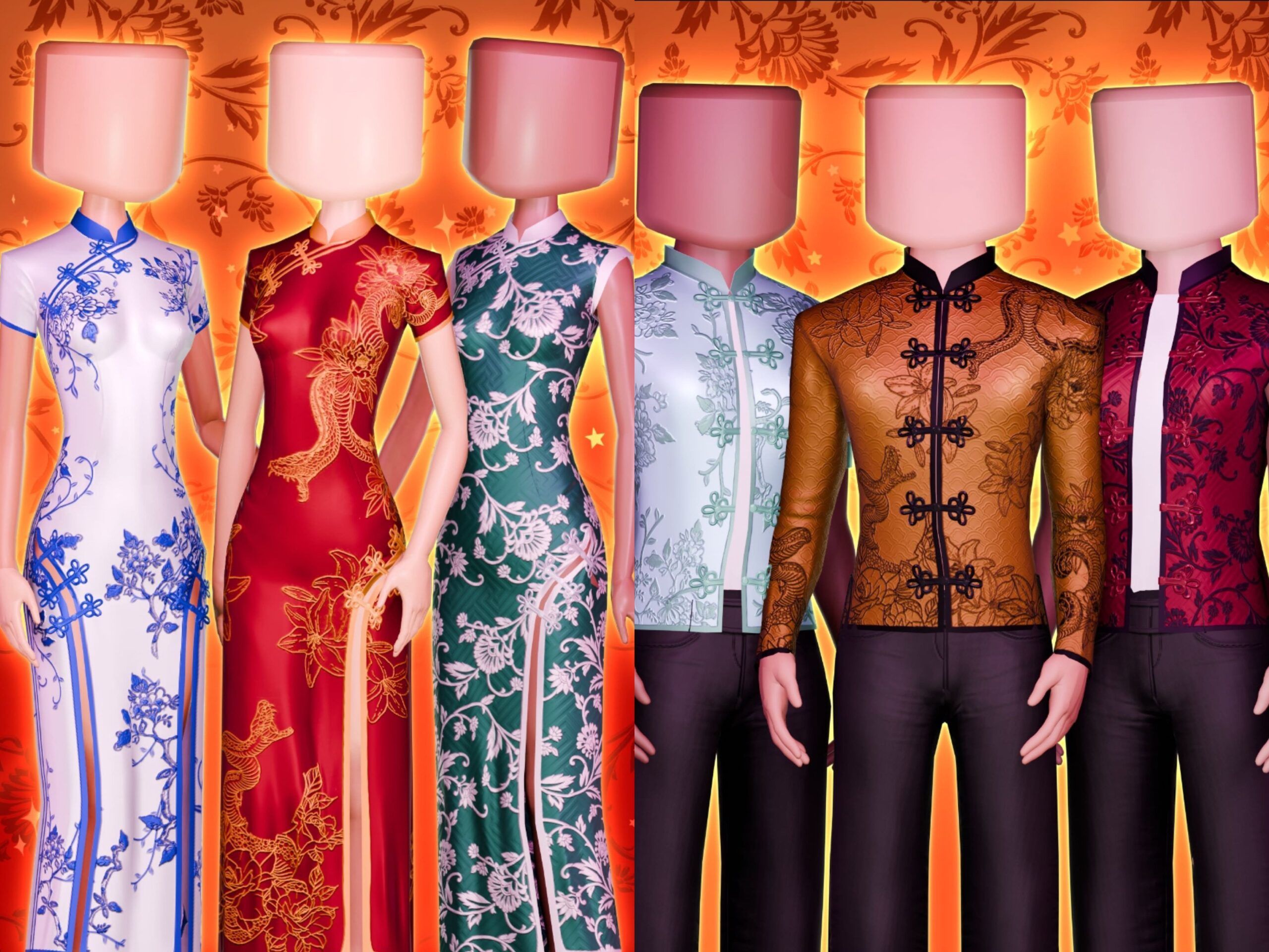 Dress to impress lunar new year 2025 codes free cheongsam hanfu