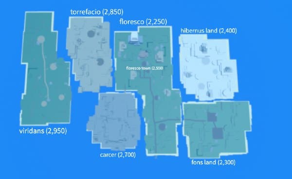 King Legacy Map - Islands & Seas 