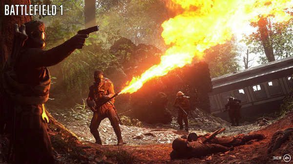lanzallamas en battlefield 1