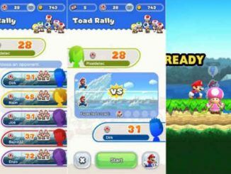 Toads de colores en Super Mario Run