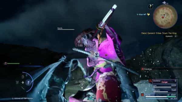 cinta de inmunidad en Final Fantasy 15
