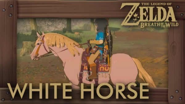 caballo blanco en Zelda Breath of the Wild
