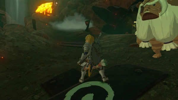 entrar en la ciudad de Goron en Zelda Breath of the Wild