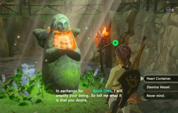 estatuas de la diosa en Zelda Breath of the Wild
