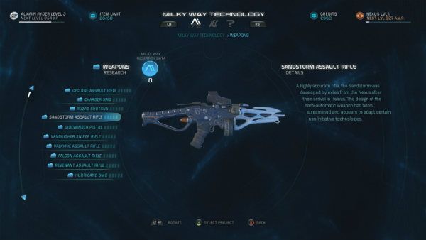Fabricar Armas en Mass Effect Andromeda