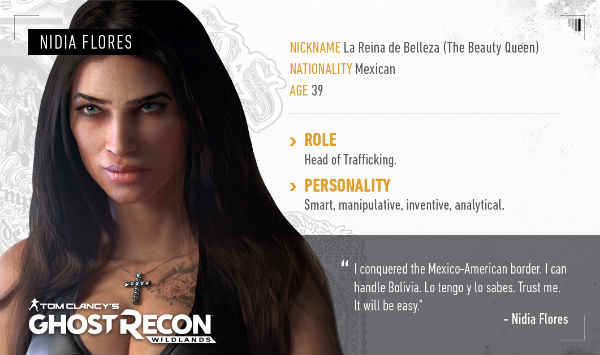 rescatar a Nidia Flores en Ghost Recon Wildlands