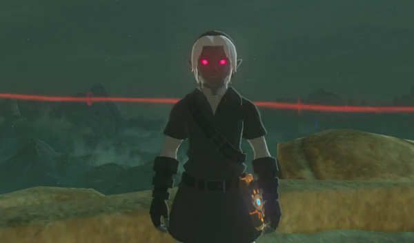 túnica oscura en Zelda Breath of the Wild