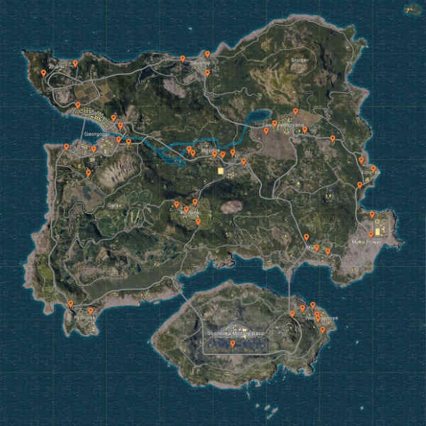 mapa coches PlayerUnknown’s Battlegrounds