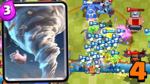 mejores mazos con el Tornado en Clash Royale