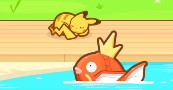 Pikachu en Magikarp Jump