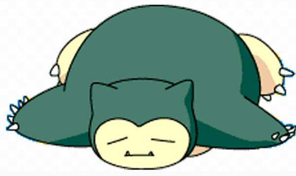 Snorlax en Magikarp Jump