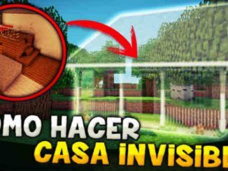 casa invisible en Minecraft