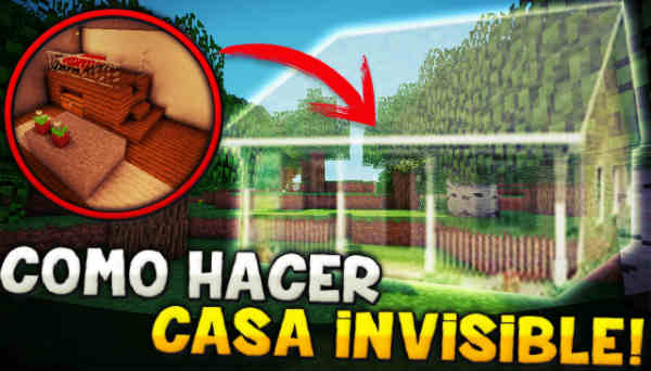 casa invisible en Minecraft