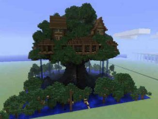 casa árbol en Minecraft