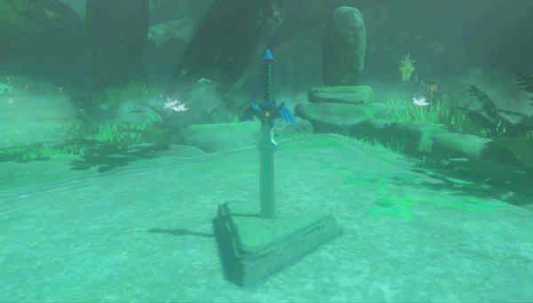 Santuario de la espada en Zelda Breath Of The Wild