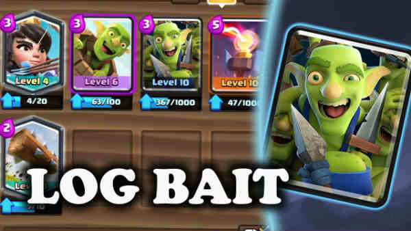 mazos Log-Bait de Clash Royale