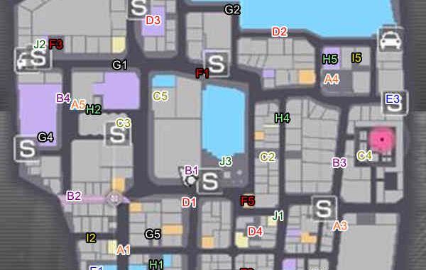 mapa Llaves de la Taquilla en Yakuza Kiwami