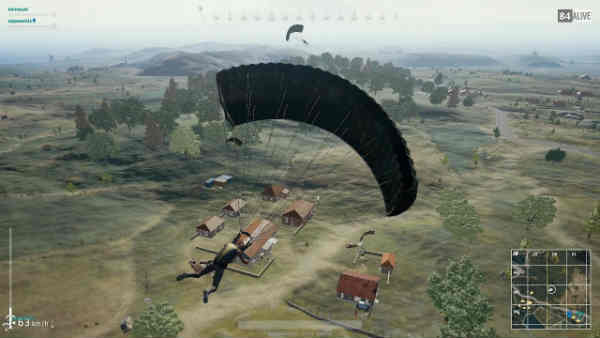 Paracaídas en PUBG