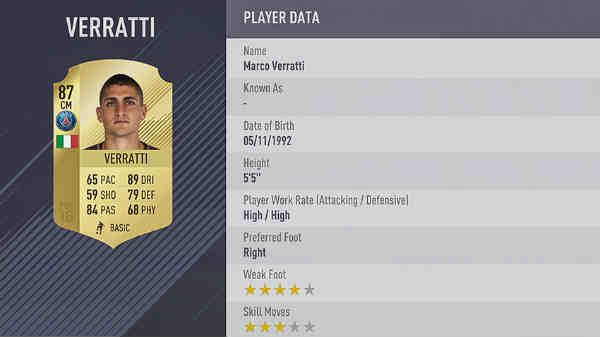 Mejores centrocampistas de FIFA 18 - verrati