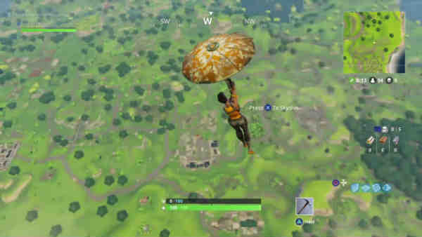 Conseguir el paraguas en Fortnite Battle Royale