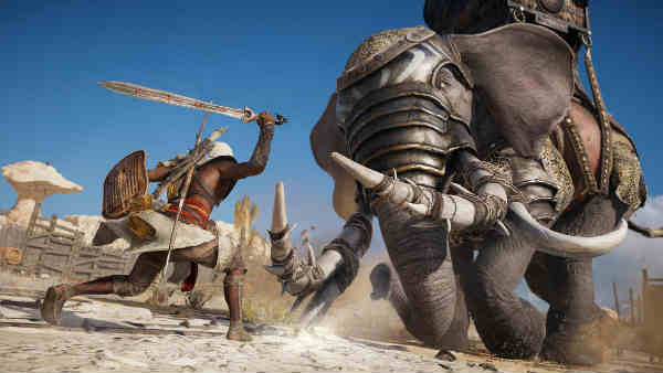 elefantes en Assassins Creed Origins