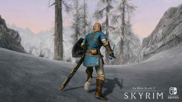 Zelda en Skyrim de Nintendo Switch