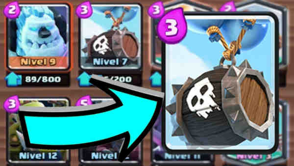 mejores mazos con el Barril de esqueletos en Clash Royale