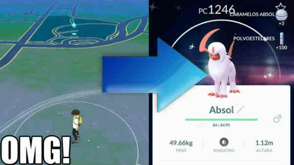 Capturar a Absol en Pokémon GO