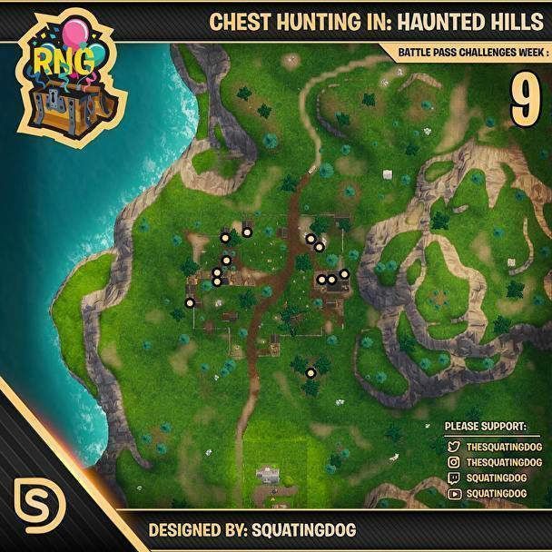 de cofres de Lomas Lúgubres en Fortnite