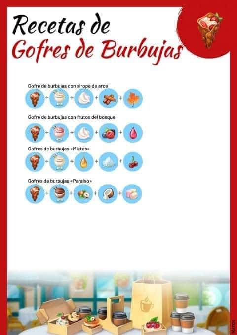 Receta Gofres de burbujas