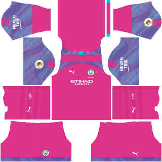 Manchester City kit portero visitante dls 2020