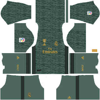 real madrid kit portero visitante dls 2020