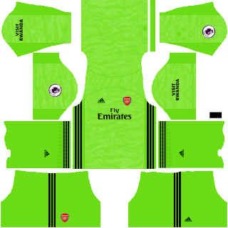 kit portero alternativo arsenal dls 2020