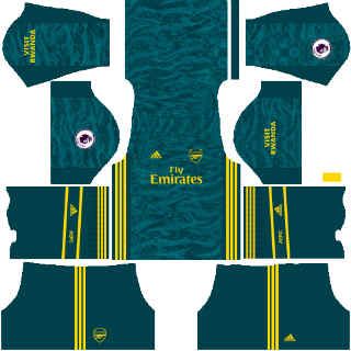 kit portero local arsenal dls 2020