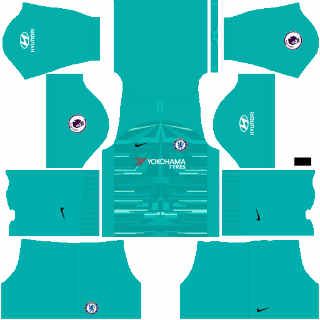 kit portero visitante chelsea dls 2020