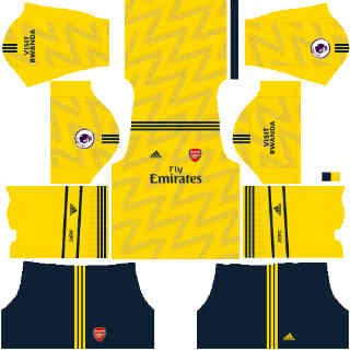 kit visitante arsenal dls 2020