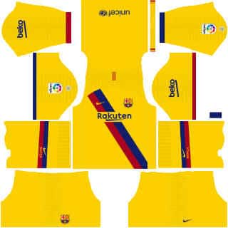 kit visitante barcelona dls 2020
