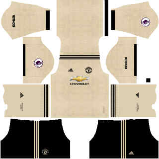 kit visitante manchester united dls 2020