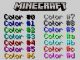 Código de Colores de Minecraft