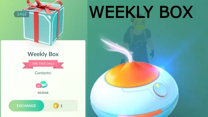 Caja Semanal 25 de Julio Pokemon Go