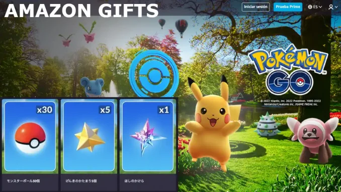 Colaboracion entre Prime Gaming y Pokemon GO