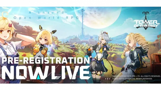 Lanzamiento Tower of Fantasy 1 millon de usuarios pre-registrados