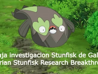 Caja investigacion Stunfisk de Galar Pokemon Go